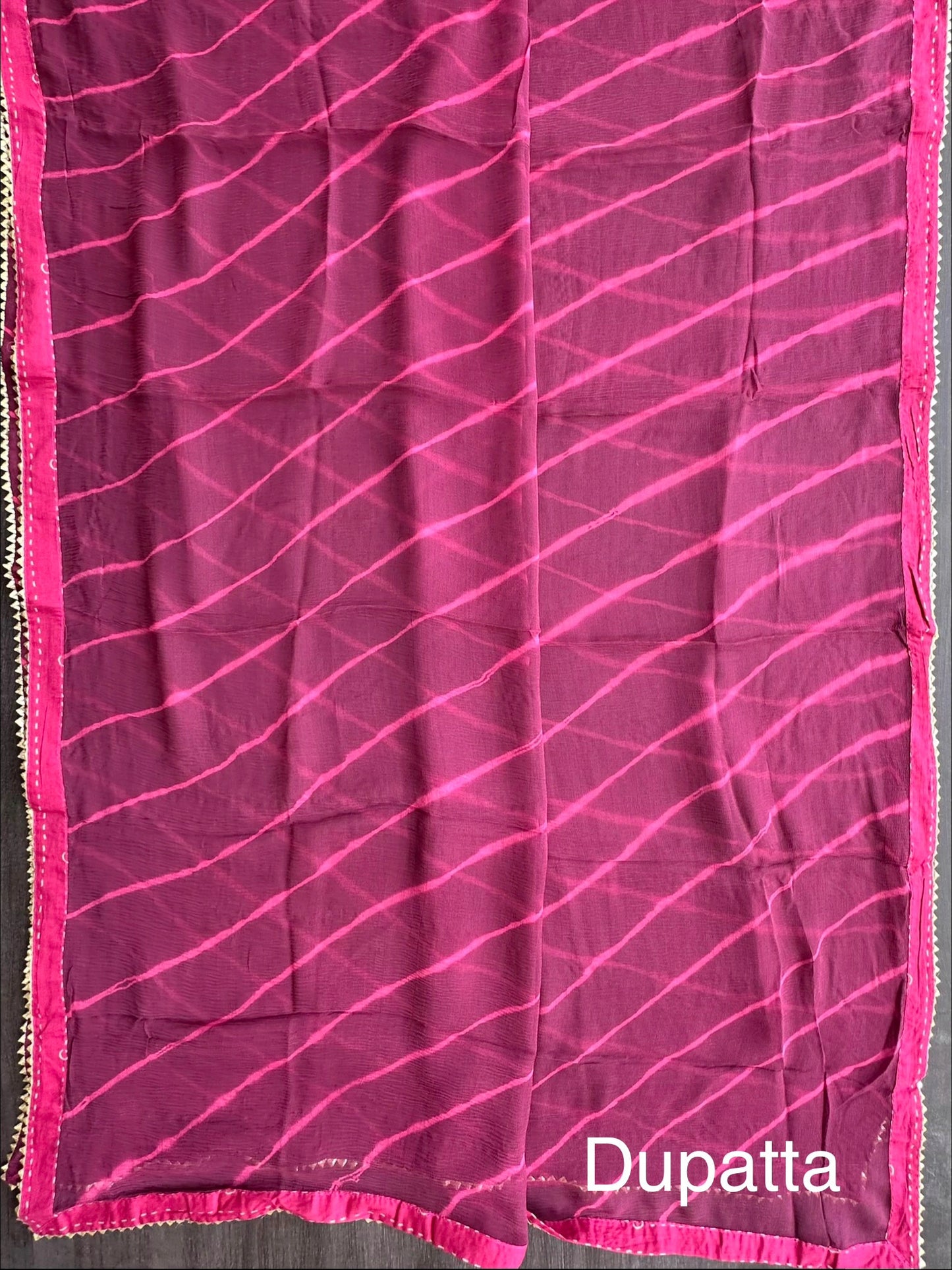 Magenta Rati Printed Pure Cotton Suit