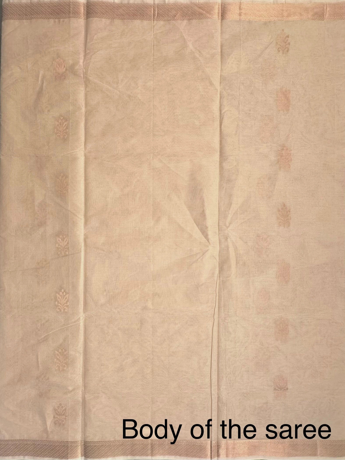 Cream Kovai Pure Cotton Saree