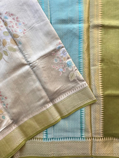 Green Vishakha Pure Silk Saree