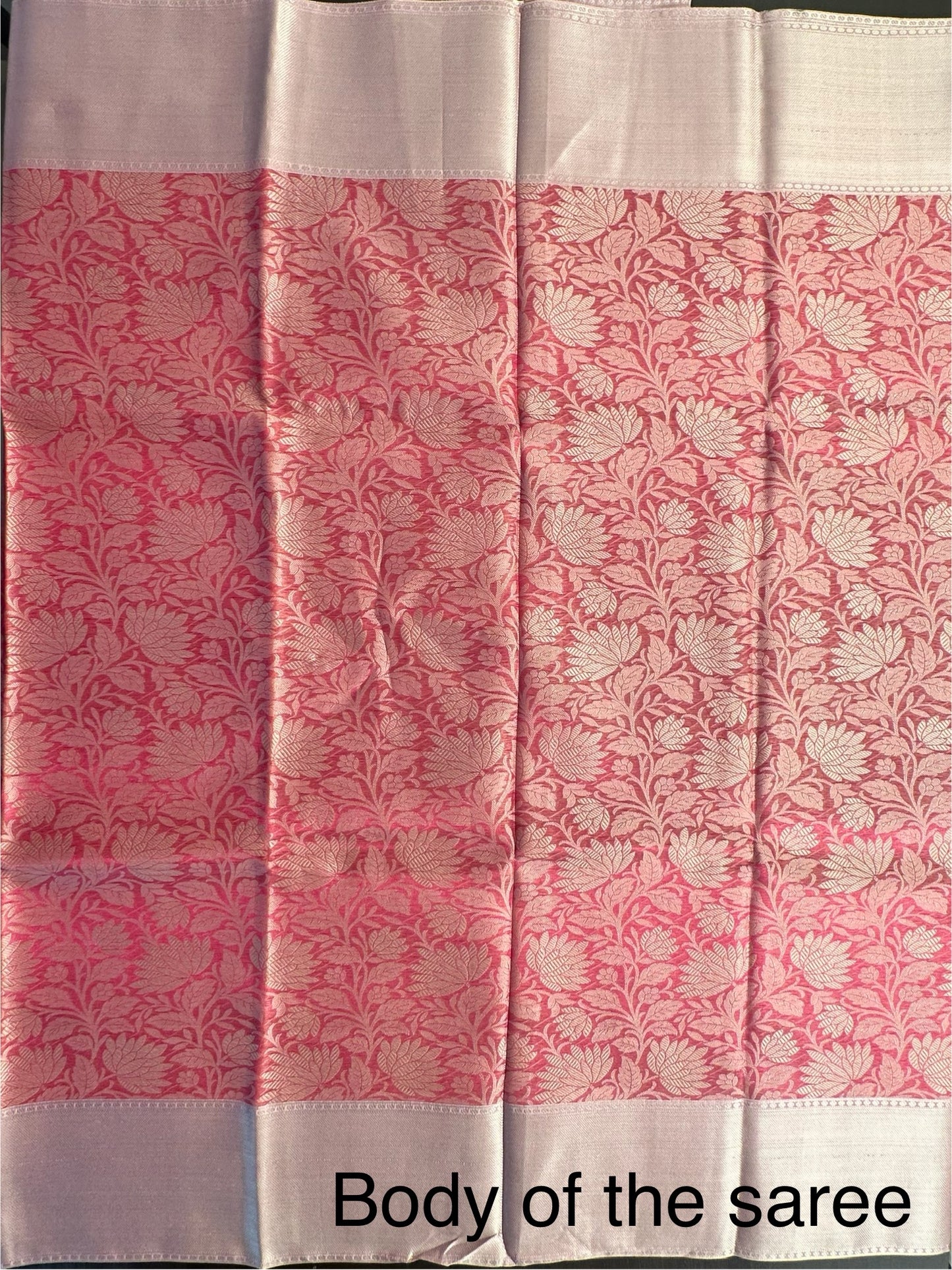 Pink Blended Tissue Saree