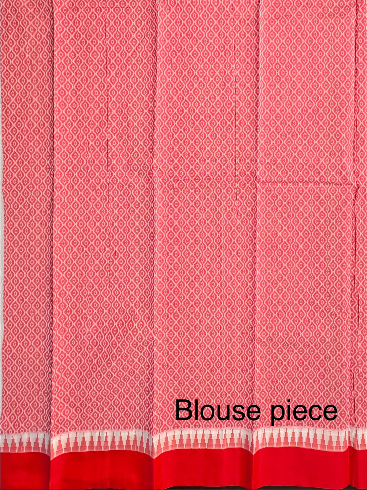 Off White-Red Doodh Aalta Cotton Saree