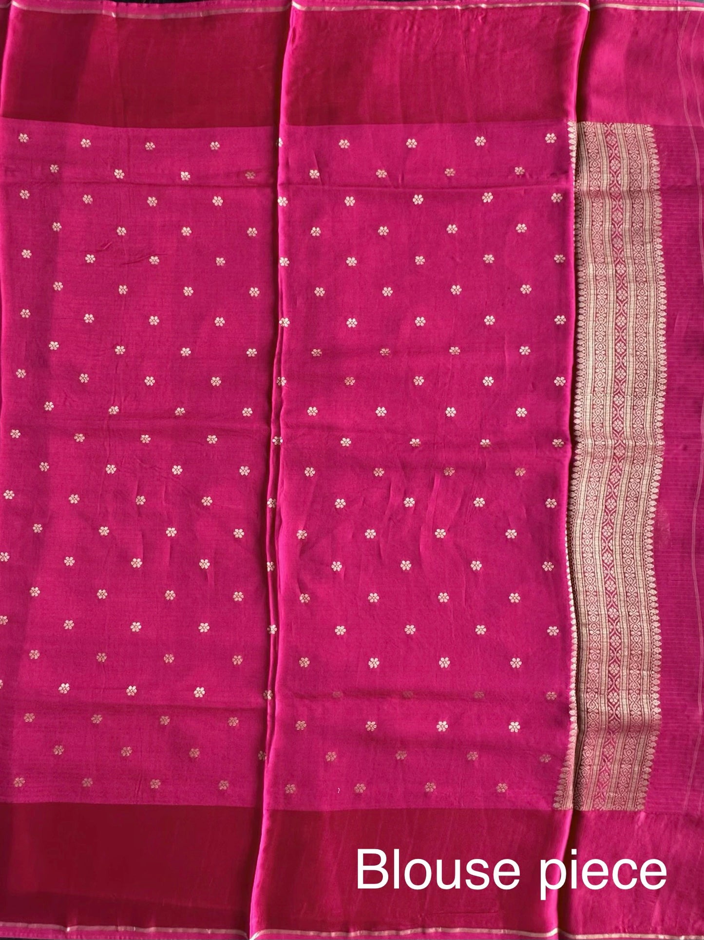 Rani Manika Kota Doria Art Silk Saree