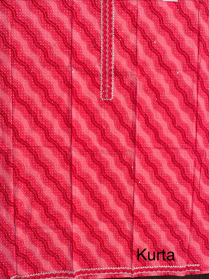 Gazari Jaipuri Necktie Cotton 3-Piece Suit