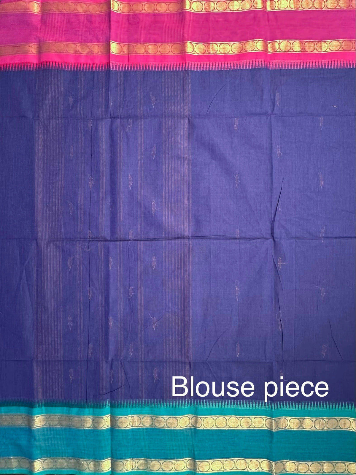 Blue Narayanpet Cotton Saree