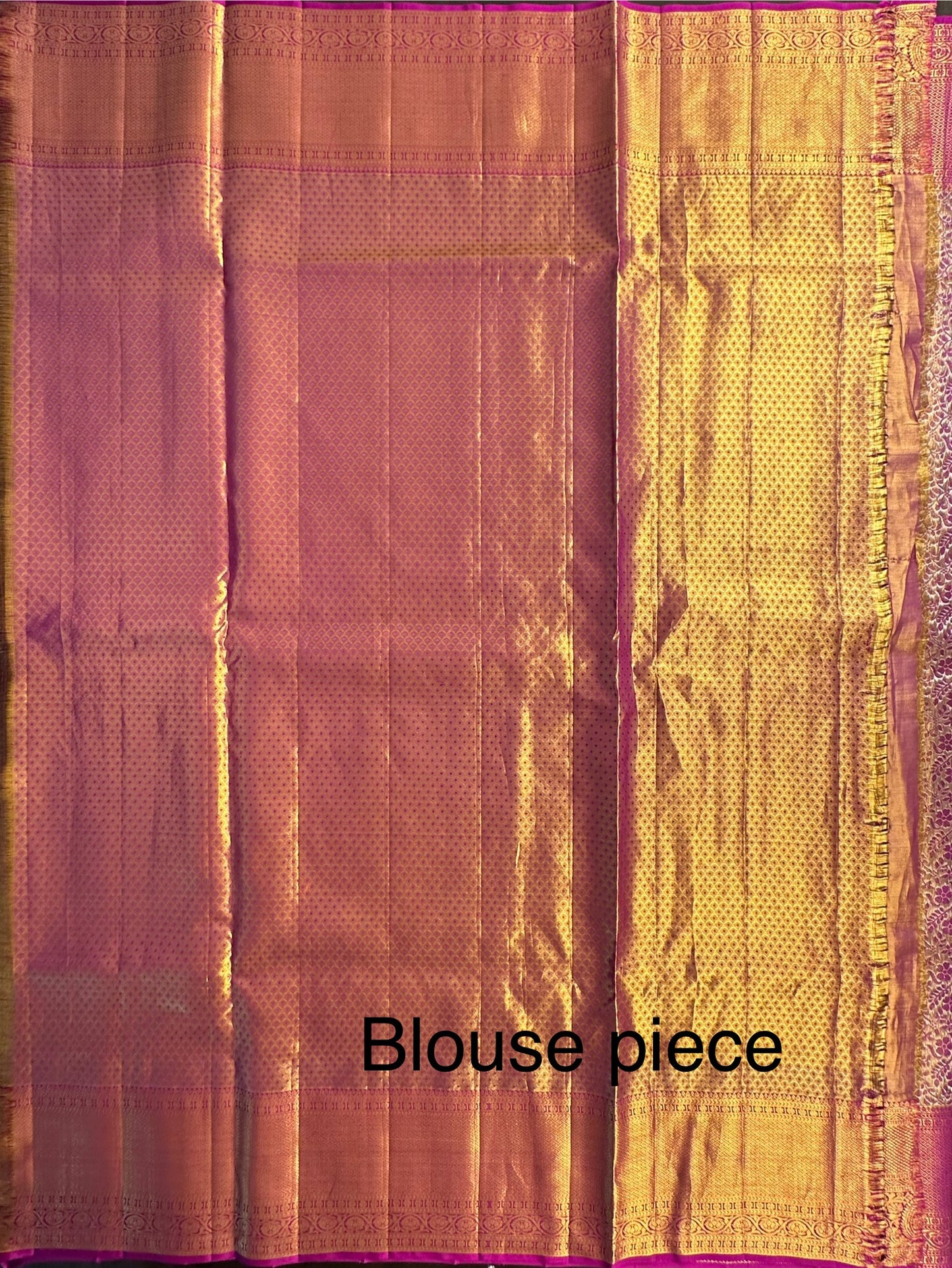 Purple Handloom  Jamawar Pure Tissue Silk Saree