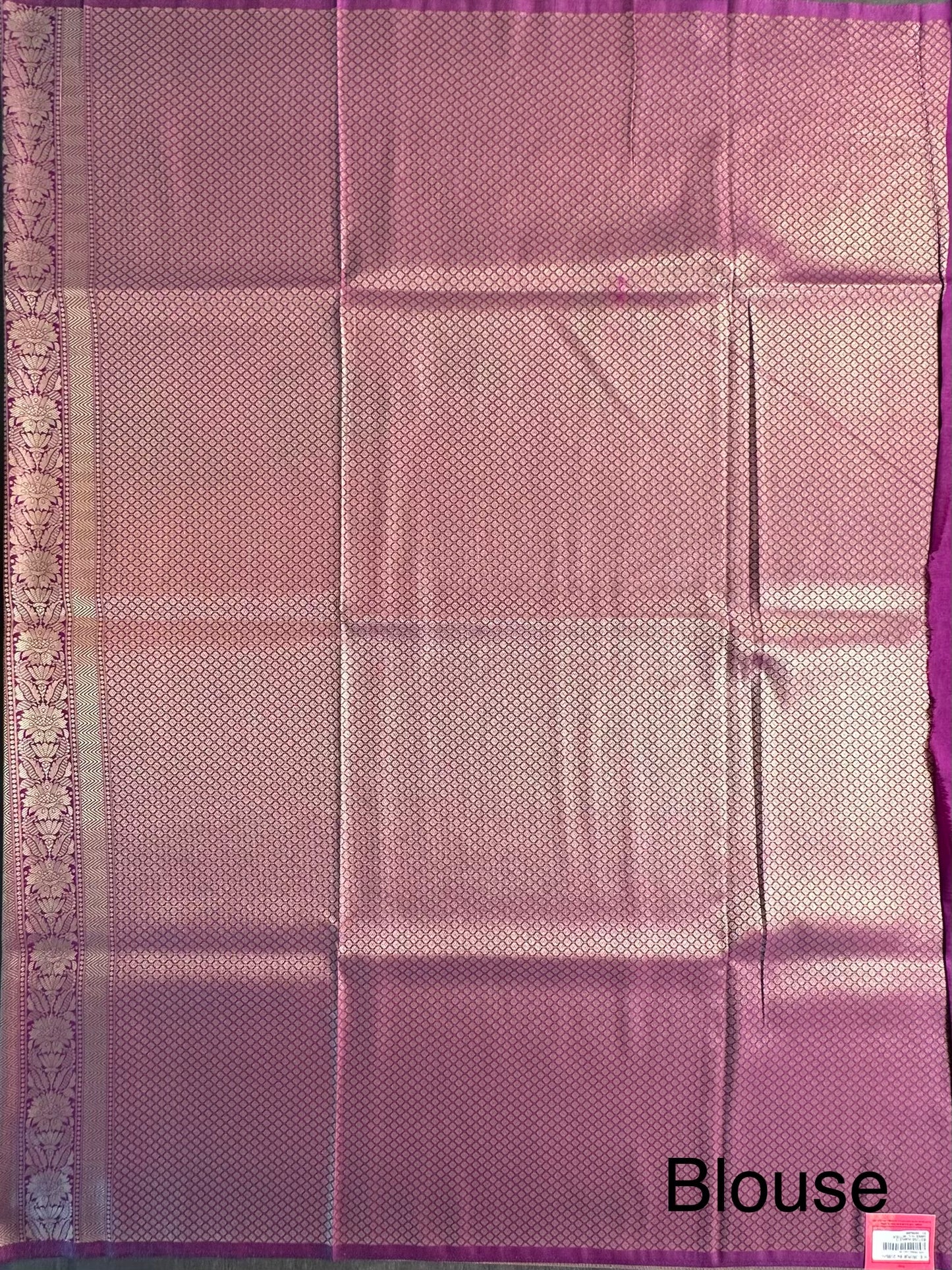 Purple Jamawar Art Silk Saree