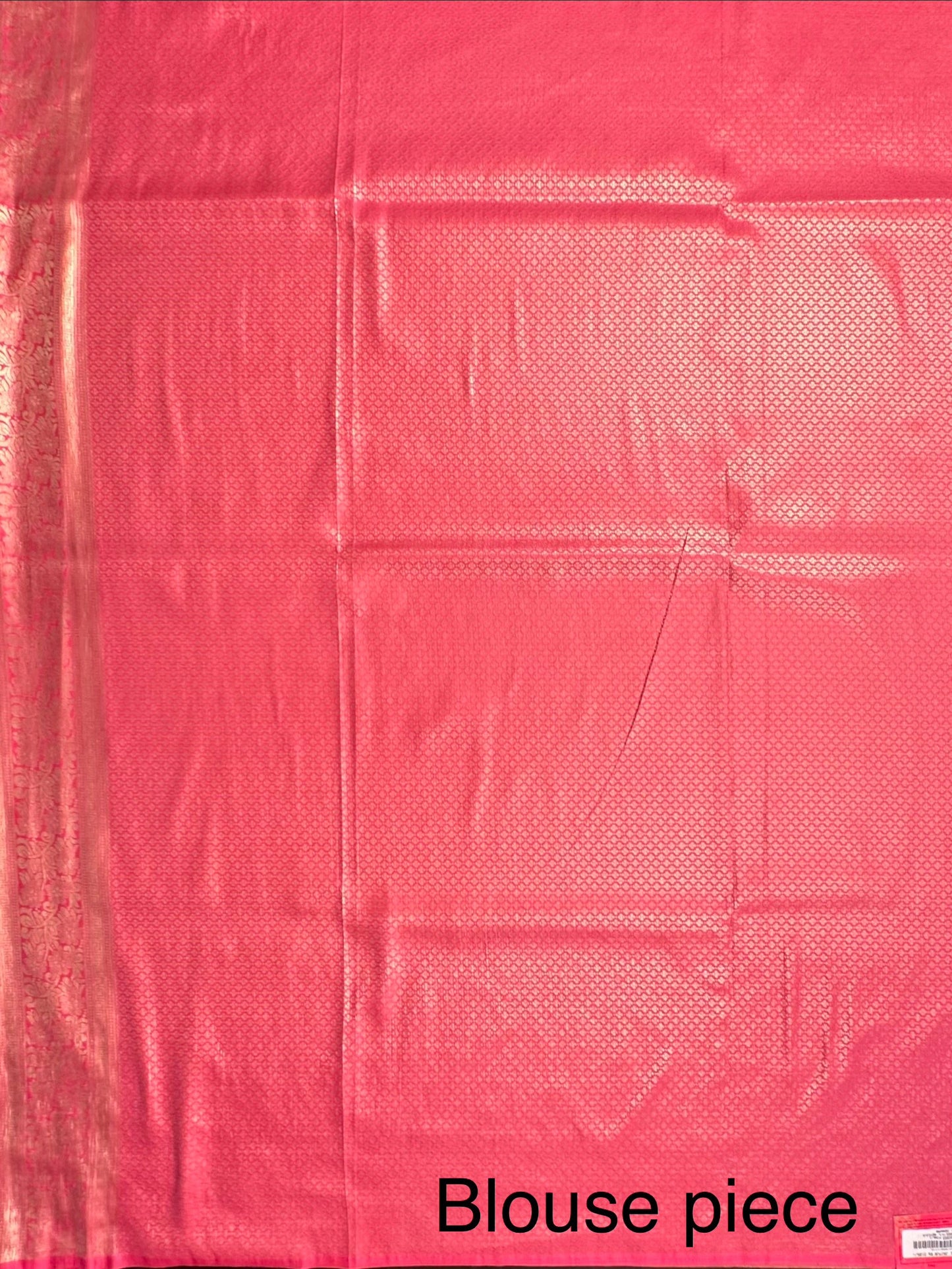 Pink Jamawar Artificial Silk Saree