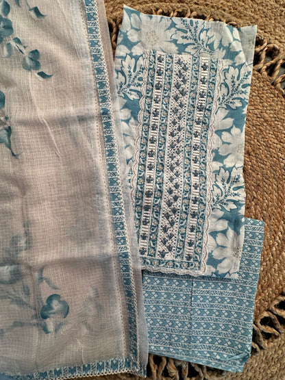 Jaipuri Cotton 3 -Piece Suit