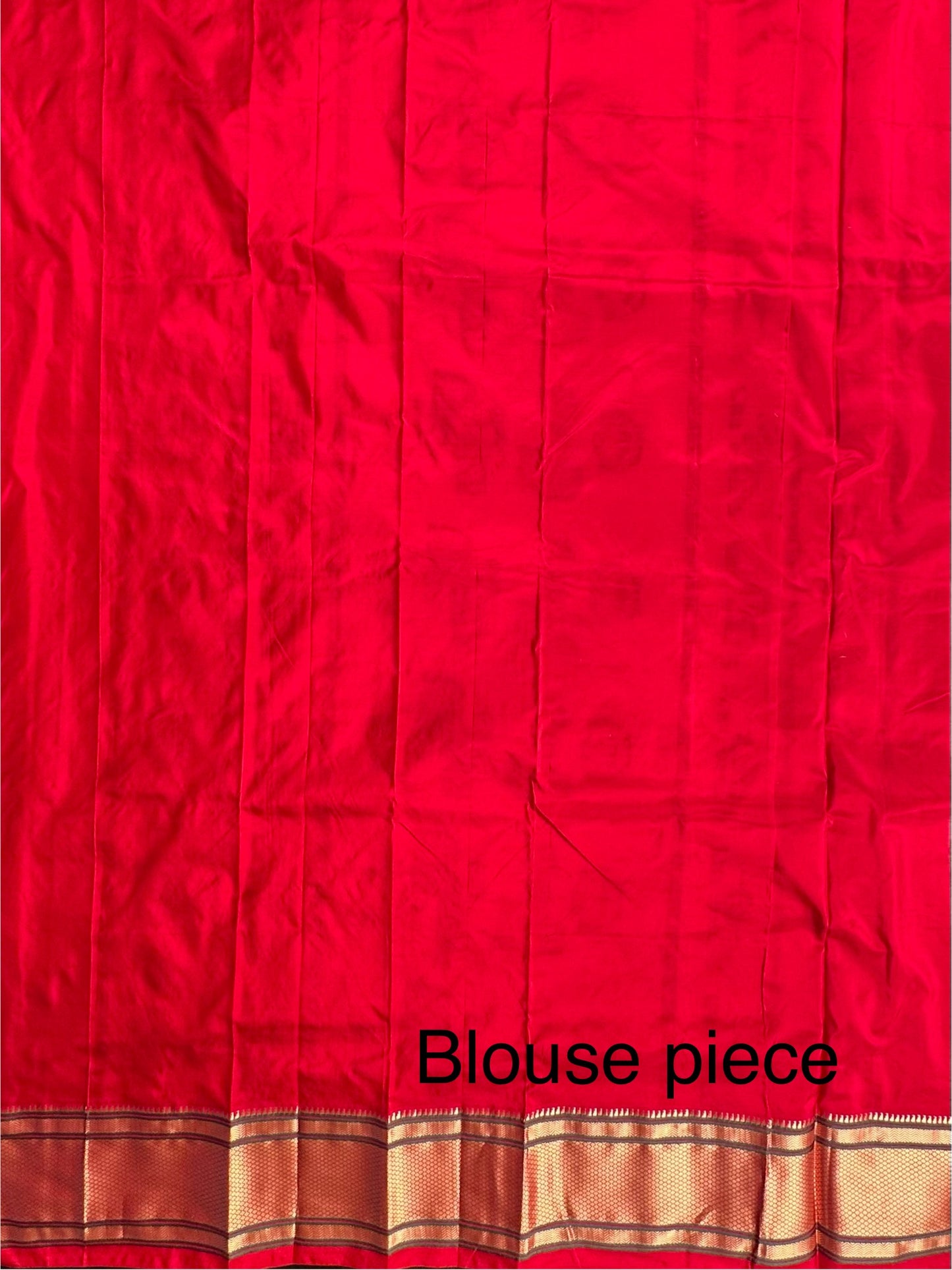 Off White-Red Paithini Silk Saree