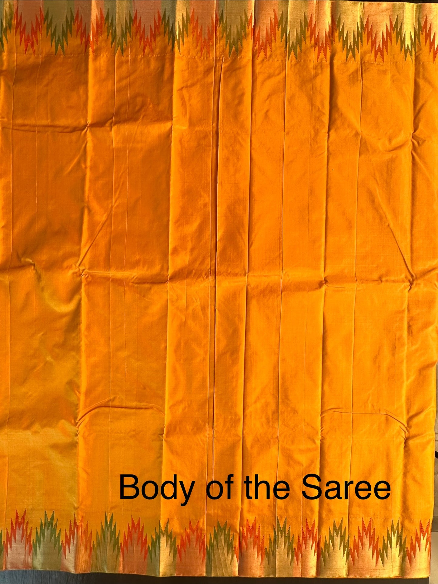 Madurai Temple Border Pure Silk Saree