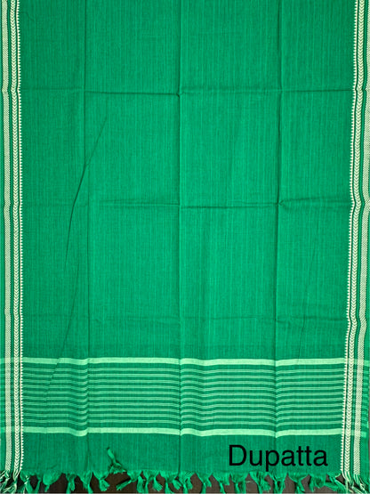 Bottle Green South Cotton Suit