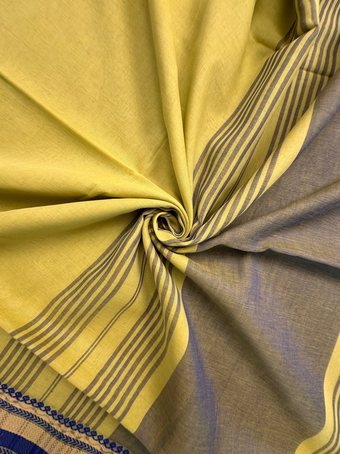 Green-Blue Piyali Bengal Cotton Saree