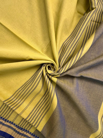 Green-Blue Piyali Bengal Cotton Saree