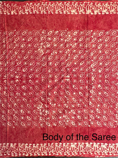 Batik Pure Cotton Saree