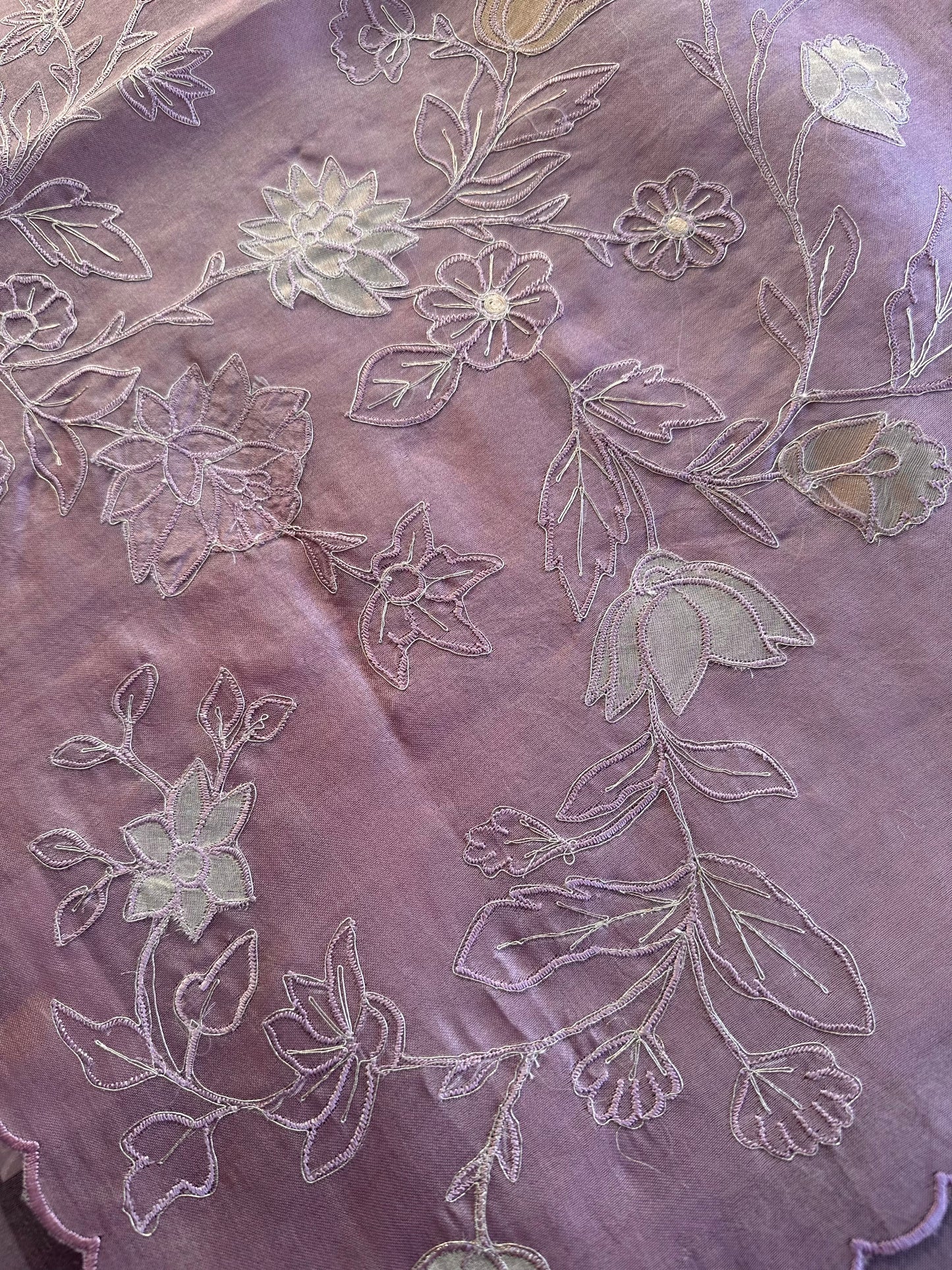 Applique Organza Saree
