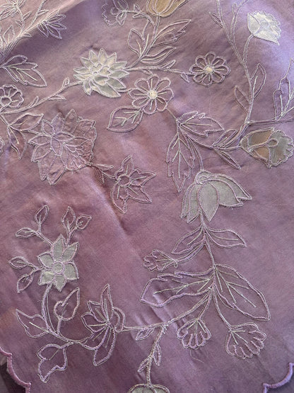 Applique Organza Saree