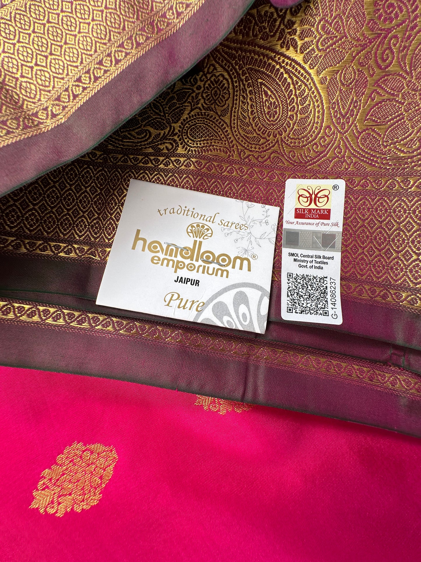 Rani Pondicherry Pure Silk Saree