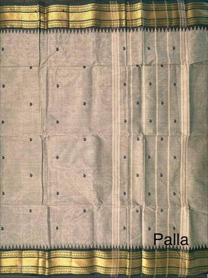 Green Narayanpet Cotton Saree