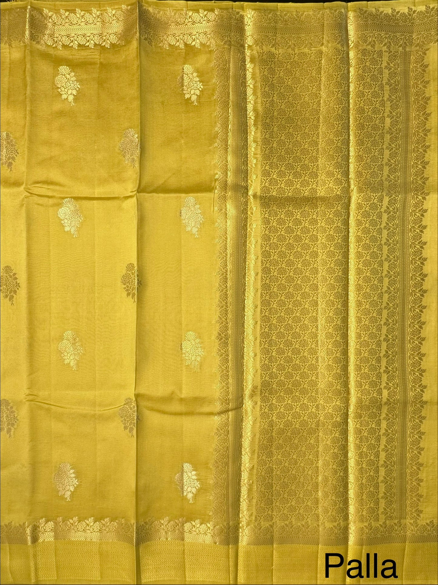 Yellow Vishakha Pure Silk Saree