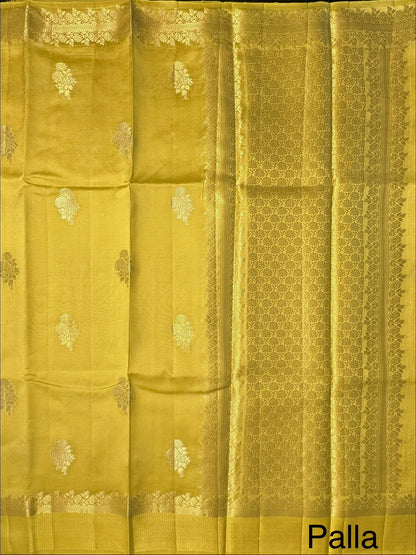 Yellow Vishakha Pure Silk Saree