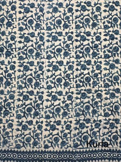Indigo Blue Pure Cotton Suit