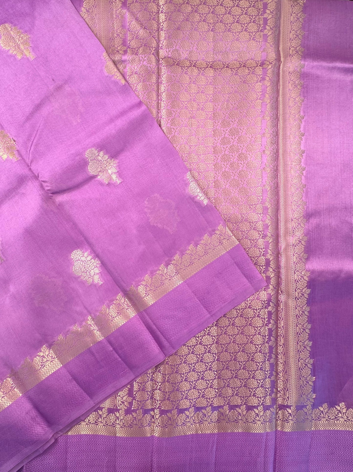 Purple Vishakha Pure Silk Saree
