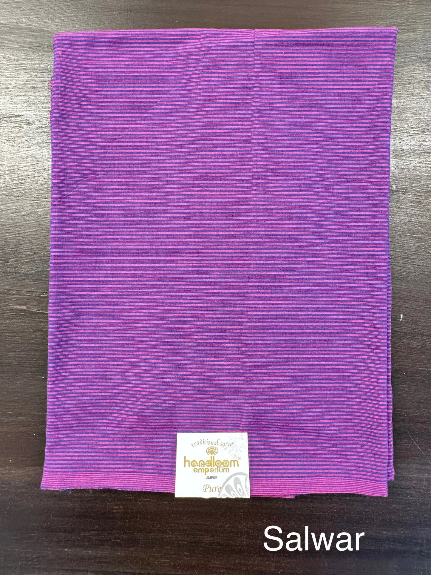Purple Dharwad South Cotton 3-Piece Suit
