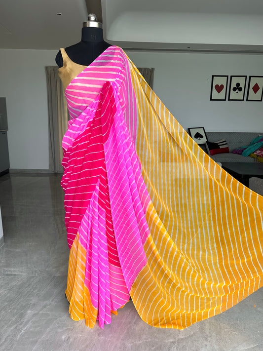 Leheriya Georgette Saree