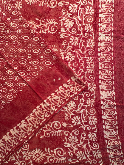Batik Pure Cotton Saree