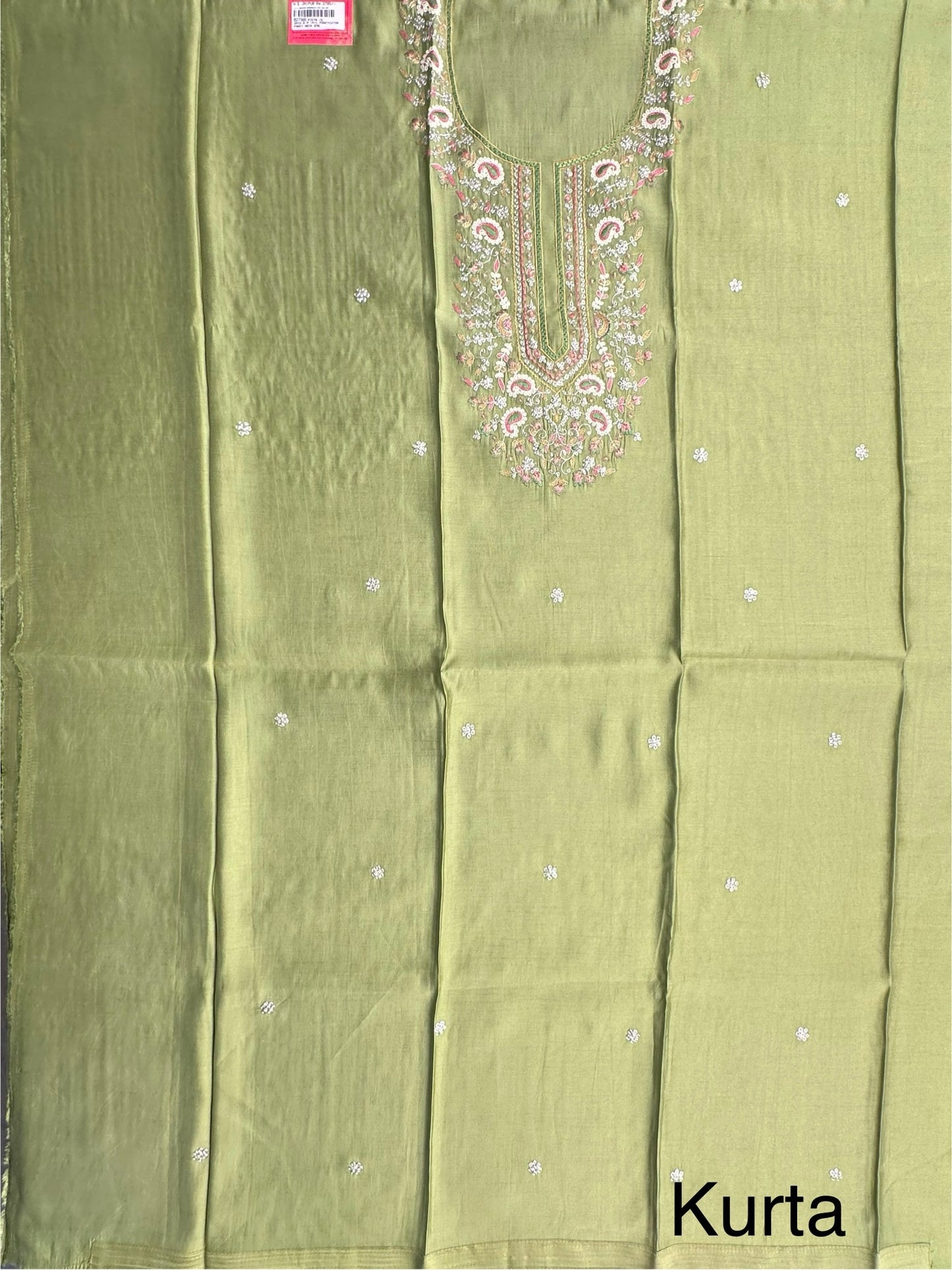 Pista Green Pittan Work Cotton 3-Piece Suit