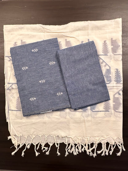 Blue South Cotton Suit