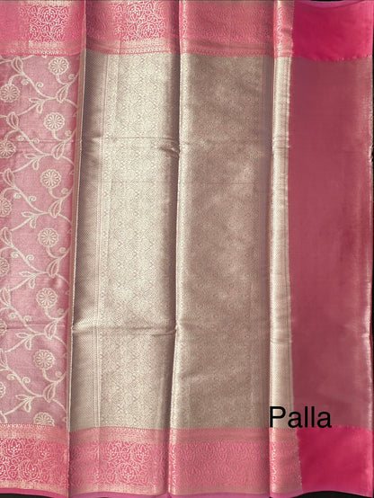 Pink Seerat Tissue Saree