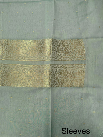 Pastel Blue Handloom Chanderi Suit