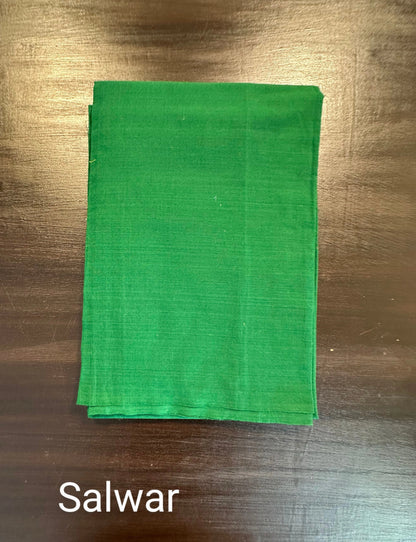 Olive Green Handloom South Cotton Suit