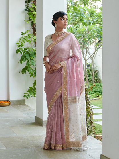 Pure Tissue Saree With Work