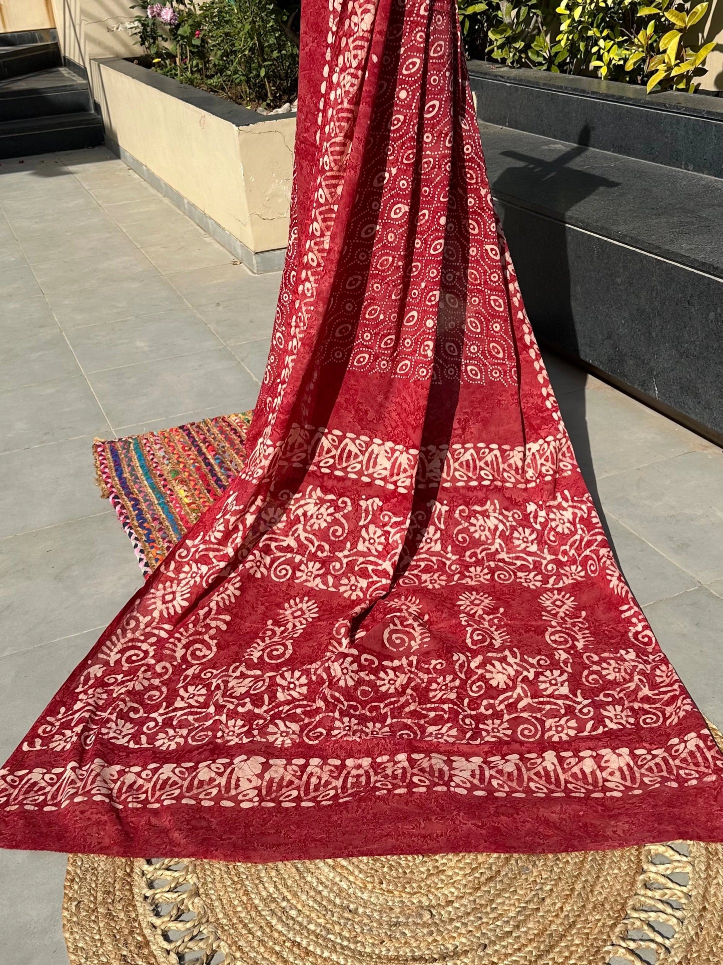 Batik Pure Cotton Saree