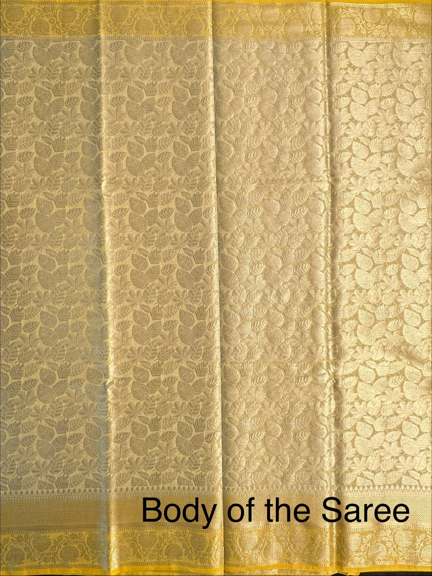 Golden Vartika Tissue Saree