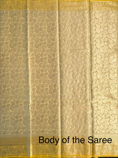 Golden Vartika Tissue Saree