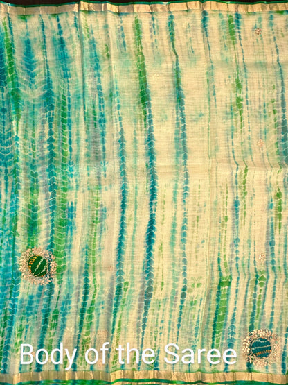 Shibori Bandhej Kota Silk Saree