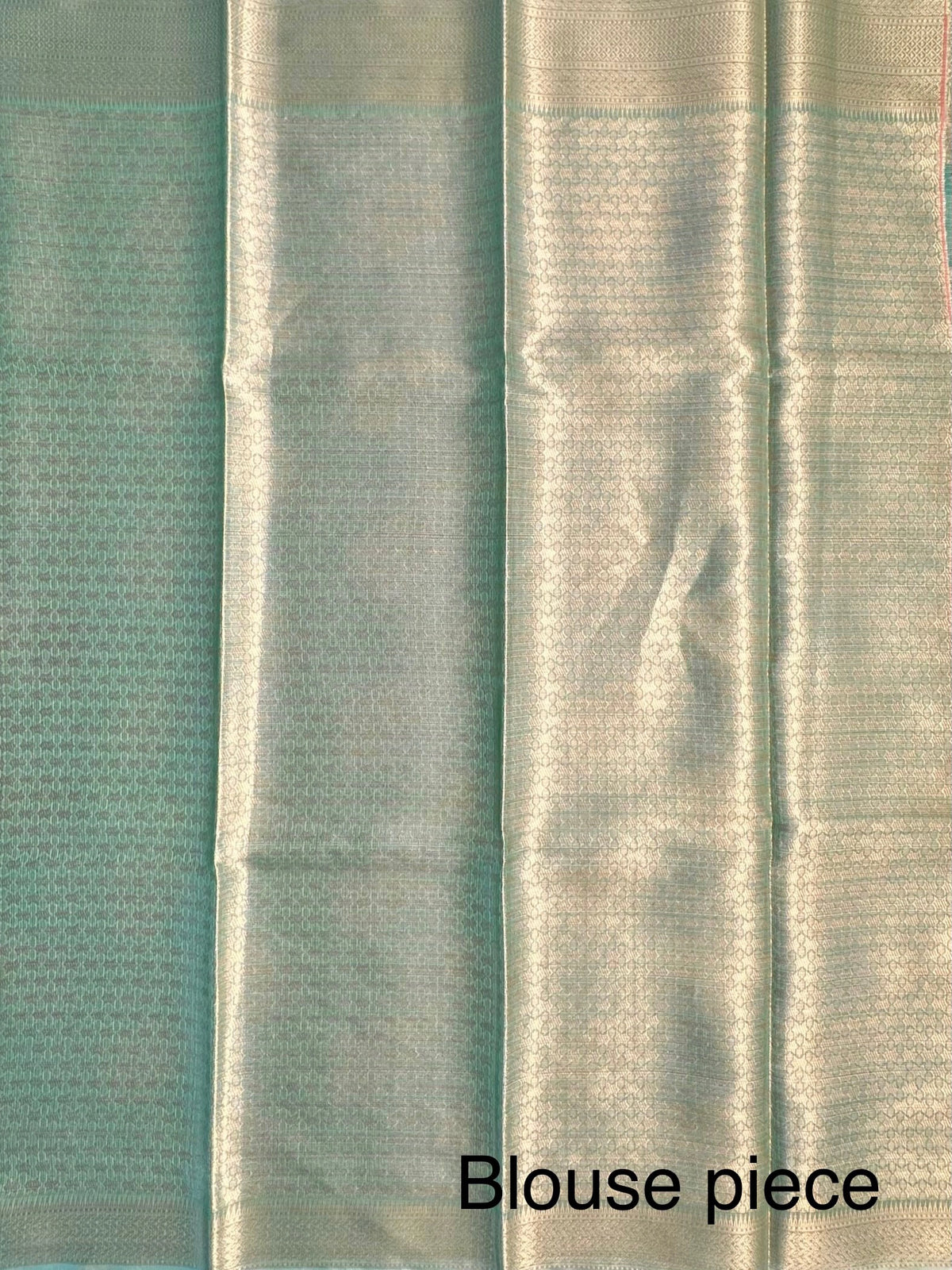 Sea Green Arvita Kota Doria Fancy Cotton Saree