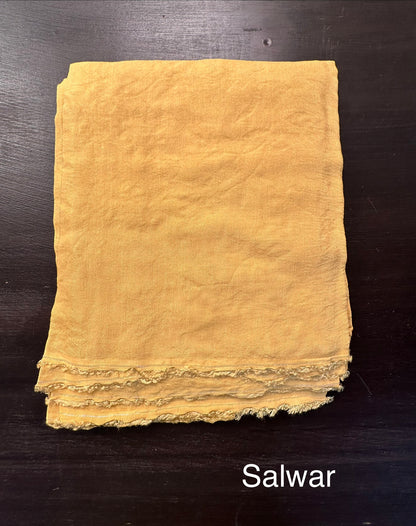 Mustard Art Organza 3-Piece Suit