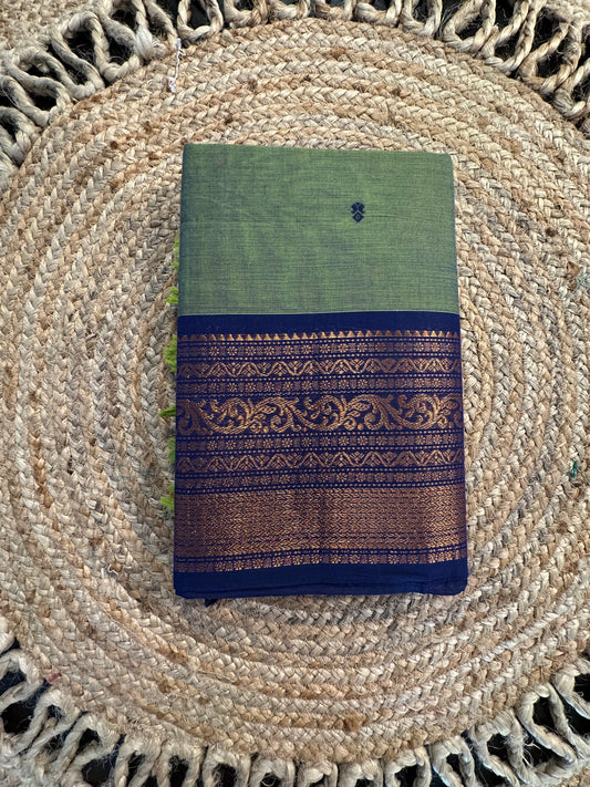 Green Narayanpet Cotton Saree