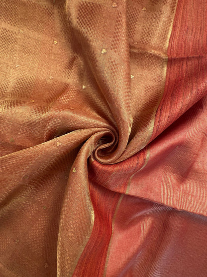Emboss Tissue Silk Saree