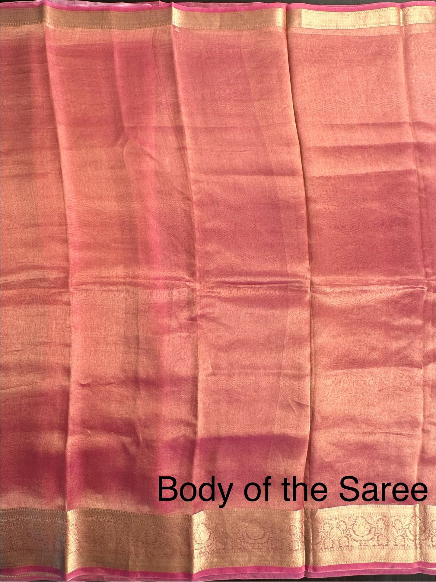 Pink Pure Tissue Saree