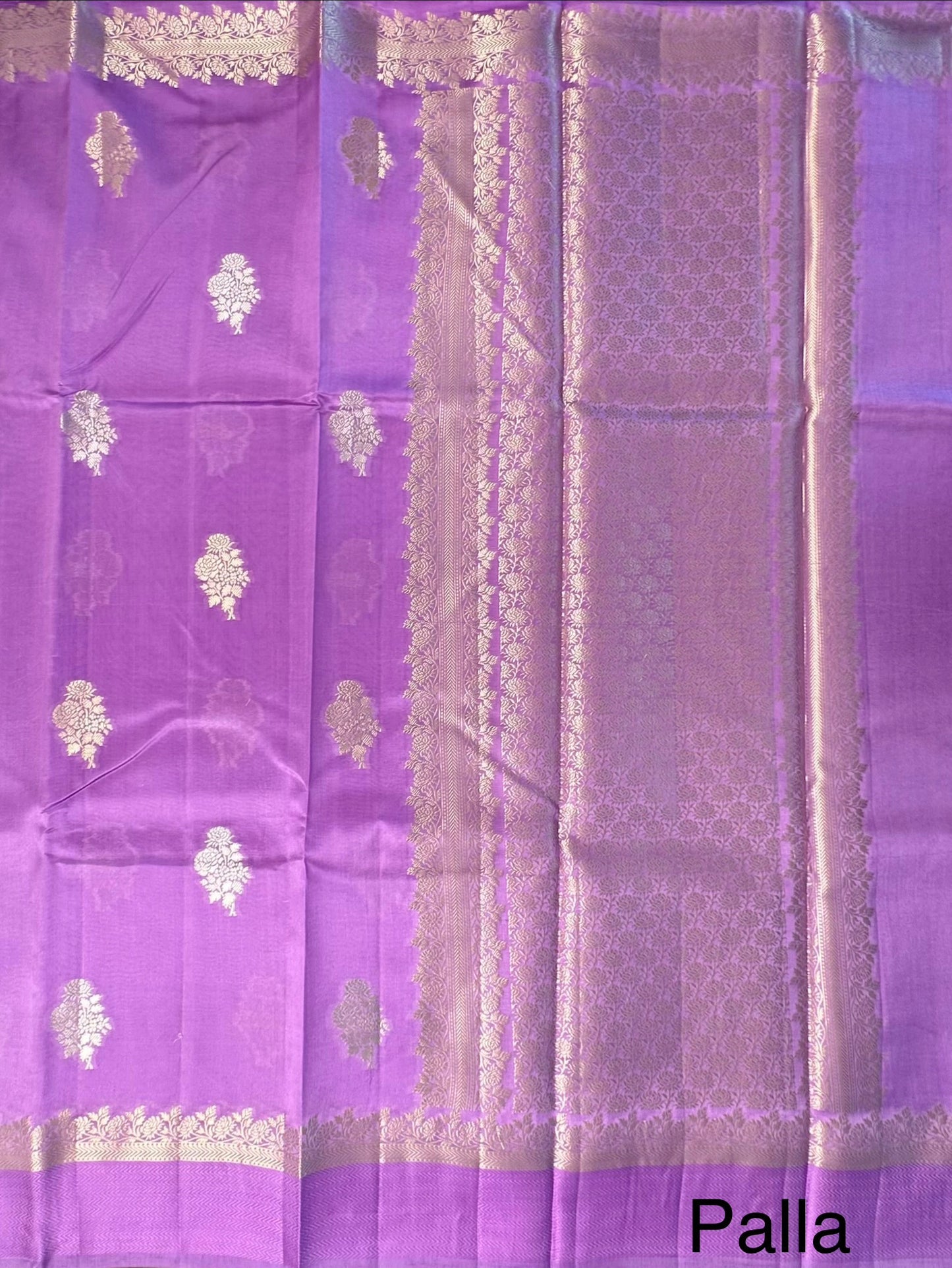 Purple Vishakha Pure Silk Saree