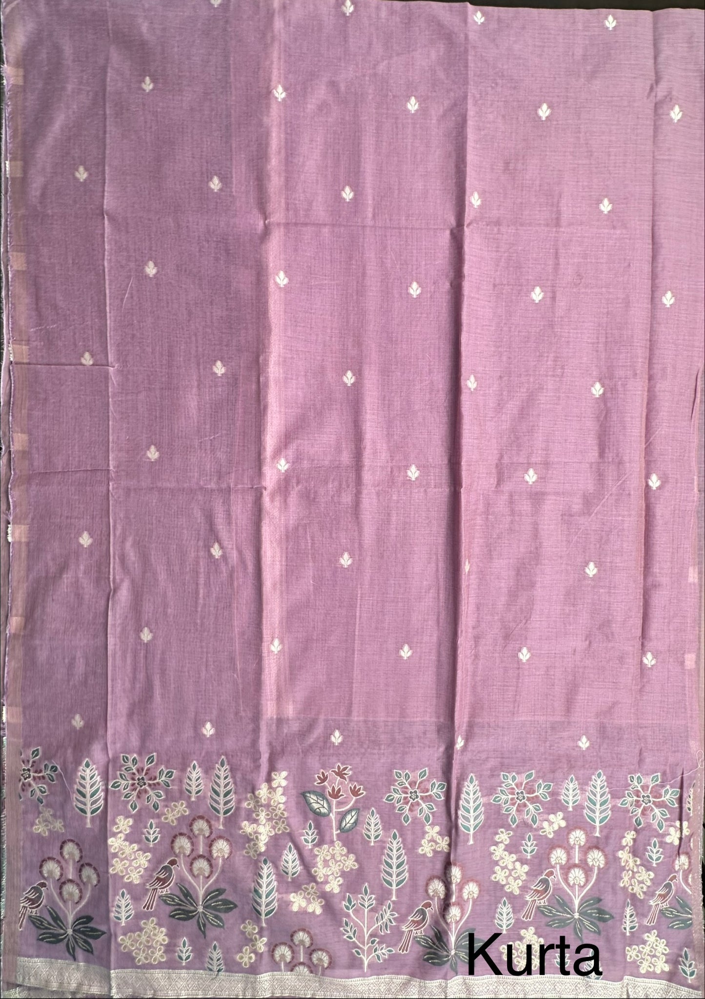 Mauve Fancy Cotton 3-Piece Suit