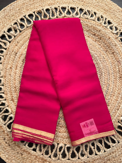Rani Pure Chiffon Saree
