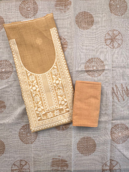 Mustard Cotton 3-Piece Suit