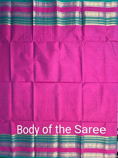 Wine Narayanpet Cotton Saree
