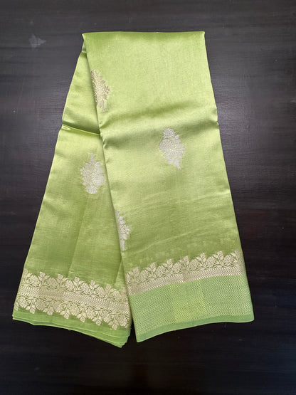 Pista Green Vishakha Pure Silk Saree